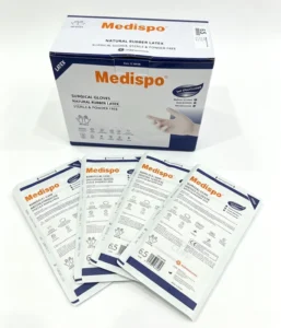 Pair Packaged Surgical Grade Disposable Protective Latex Gloves Sterile Gloves for Surgery Medical Usage