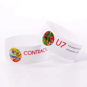 Paper QR Code VIP Wristband Single Use Access Arm Bands Tyvek Wristbands for Event