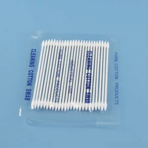 Paper Stick 3mm Small Pointed Q tips Cleanroom Cotton Bud Swab with Double Heads for Cleaning Printer