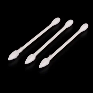 Paper Stick Pointed Cotton Swab with White or Black Cotton