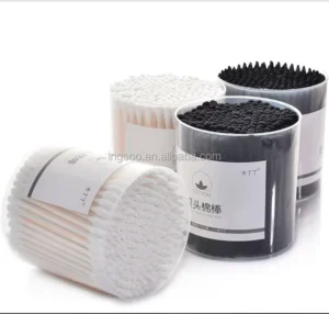 Paper Stick pink Cotton Swabs for Daily Use