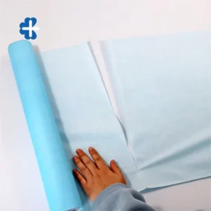 Paper and Blue PE Film Hospital Waterproof Couch Roll Examination Roll for Hospital and Clinic