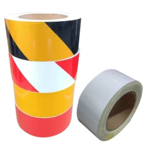 Pe Warning Tape Plastic Warning Tape Dispenser Reflective Warning Tape Black and Yellow