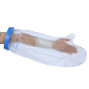 Pediatric Arm Waterproof Cast Cover for Kids Shower Wound Protector Dressings Keep Bandages Plasters Dry Transparent