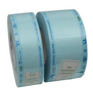 Peel Easy Sterilization Heat Sealing Pouches Triple Band Seal Medical Sterile Flat Reels Roll