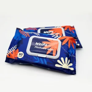 Personal Cleaning Flushable Non Woven Wet Wipes 15x20cm Private Label Bulk Biodegradable Organic Toilet Tissue