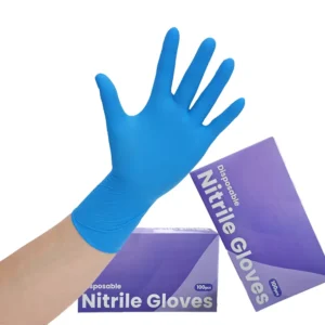Personalized Custom Logo Disposable Nitrile Gloves for Beauty Salon Use Powder Free Reinforced Cuff 3mil 4mil Thickness