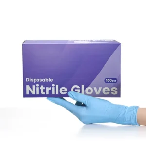 Personalized Custom Tattoo Makeup Powder Free Nitrile Disposable Gloves Beauty Salon Use 4 Mil Thick