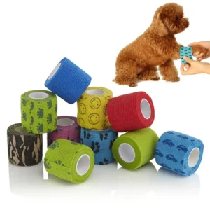 Pet Adhesive Bandage Various Colors Self Adhesive Bandage Wrap Roll Elastic Self Adhesive Tape Breathable Wound Dressing