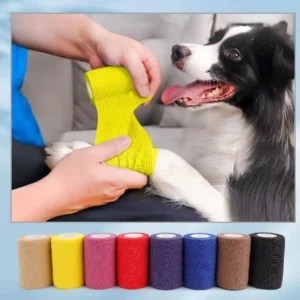 Pet Self Adhesive Cohesive Bandage Elastic Self Adhesive Wrap Skin Safe Protection for Pet Care