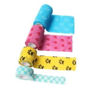 Pet Soft Self Adhesive Bandage Roll Medical Grade Far Infrared Disinfect Non Woven Elastic Vet Wrap Anti Bandaging