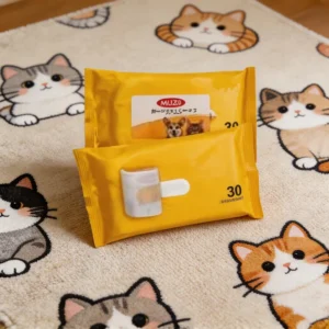 Pet Wet Wipes 70 Pieces Large Pack Alcohol-Free for Cats Dogs Body Ears Eyes Tear Stain Removal Cleaning