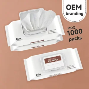 Pet Wet Wipes OEM Service 80 Count Hypoallergenic For Dogs And Cats Face Paws And Body Care