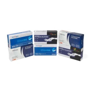 Pidegee Disposable Natrile Medical Gloves Black Powder Free Natrile Gloves for Food Use