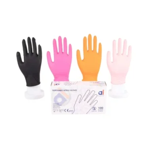 Pink Custom made 3.5mil Multi purpose Disposable Gloves Food Safe Disposable Nitrile for Kitchen and Catering