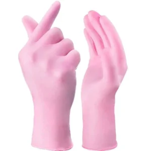 Pink Disposable Gloves Hair Salon Tattoo Shop Beauty Nail Black Anti Slip Gloves Safety Use