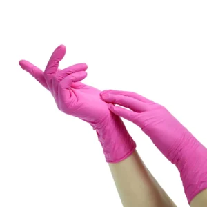 Pink Disposable Nitrile Gloves for Medical Examination Powder Free Gloves High Quality Dental Clinic