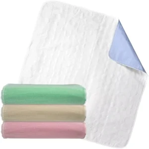 Pink Quilted Disposable Incontinent Pad Waterproof Bed Pads with Tuck Ins