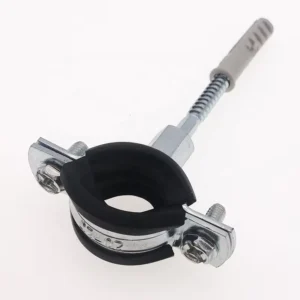 Pipe Clamp Bracket 3 Inch Galvanized Steel Pipe Clamp Rubber Pipe Clamps