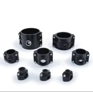 Pipe Saddle Clamp HDPE Fittings 25-110 HDPE Pipe Clamp for Drip Irrigation Pipe