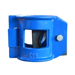 Pipe Saddle Clamp with Screwed Branch for PVC and Ductile Iron Pipes Blue Surface Painted General Industry Use