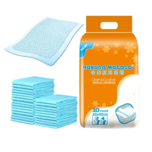 Plain Non Woven Surface Incontinence Pad PE Film Adults Disposable Incontinent Pad Disabled People Old Men Use Diaper Pads