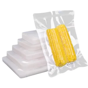 Plastic Clear Vacuum Food Bag Roll Embosed Rice Meat Food Storage Packaging Seal Pouches Embossed Vacuum Bags