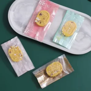 Plastic Mooncake Packaging Bags Candy Biscuit Luxury Plastic Biscuit Packaging Bags