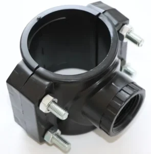 Plastic PE PP Compression Pipe Fittings PN16 PN10 HDPE PVC Saddle Clamp for Irrigation