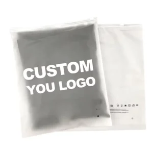 Plastic Packaging Zip Eco Compostable Frosted Zipper Bag Frosted Ziplock Bag