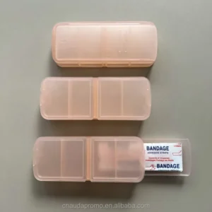Plastic Rectangle Bandage Dispenser Band Aid Box with Custom Logo