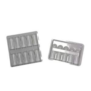 Plastic Tray for 2pc 3pcs of 2ml Vials with Matt Lamination Paperboard Packaging for Medicine