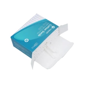 Pointed Round Tip Cotton Bud 200pcs Paper Stick Cotton Swab with New Paper Box