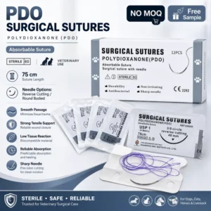 Polydioxanone PDO Absorbable Suture Thread for Hospital and Clinic NO MOQ Free Sample