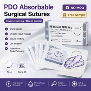 Polydioxanone PDO Surgical Sutures for Pet Clinic Absorbable Thread NO MOQ Free Sample