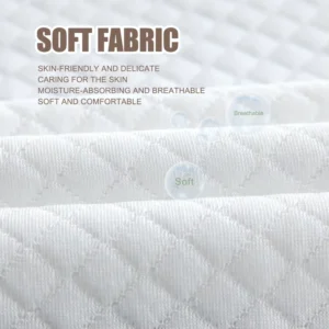 Polyester Air Layer Hotel Home Solid Color Soft Skin Friendly Waterproof Bedspread Mattress Protector Waterproof Fitted Sheets
