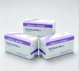 Polyglactin 910 Absorbable Sutures Medical Pgla 40Mm1 0 2 0 3 0 4 0 Taper Point Reverse Cutting 3 8 Circle Popular Type