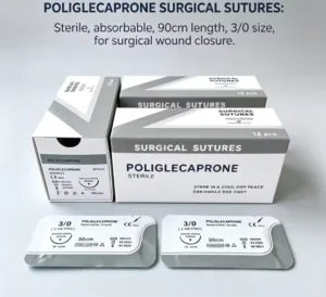 Polyglactin Absorbable Monofilament Surgical Sutures Silk Sutures Veterinary Use Sterile High Strength Dog CE Certified
