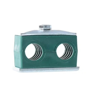 Polypropylene Hydraulic Twin Round DIN 3015 Bolts 1 2 Double Pipe Clamp