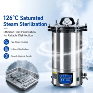 Portable 18L 24L Digital Sterilization Sterilizer Machine Economic Portable Autoclave Laboratory