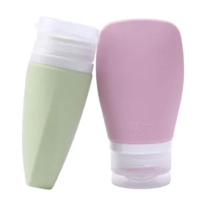 Portable 2oz Mini Empty Silicon Reusable Hand Cream Lotion Travel Size Squeeze Bottle Travel Accessories Bottles for Cosmetics