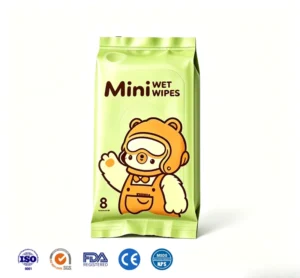 Portable Eco-Friendly Antibacterial Baby Wet Wipes All-Purpose Cleaning Wipes Alcohol Free Sensitive Skin Safe Travel Outdoor