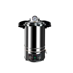 Portable High-Pressure Steam Sterilizer Aluminum 24L 2KW+10% Lab Use Zhejiang