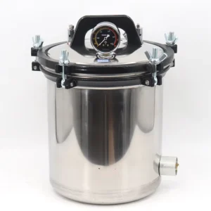 Portable High Temperature Laboratory Sterilizer LCD Display Knob Control 201 Material for Small Scale Dental Lab Sterilization