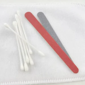 Portable Hotel Cotton Pads and Cotton Swabs Disposable Travel Vanity Kit