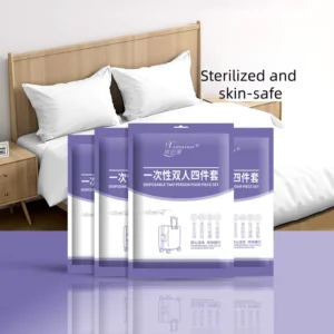 Portable Soft Disposable Travel Bed Sheet Set