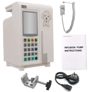 Portable Veterinary Infusion Pump High precision Peristaltic Reusable Essential Tool for Pet Hospitals and Homes