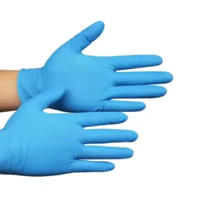 Powder-Coated Blue Disposable Nitrile Safety Gloves for Safe Use Veterinary Instrument Accessory