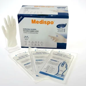 Powder Free 12 Inch Sterile Latex Glove Surgical Sterilely Packaged in Pairs Medical and Healthcare Use Disposable Latex Gloves