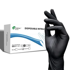Powder Free Anti Slip Textured White Disposable Gloves Durable Kitchen Cooking Safety Gloves for Restaurant